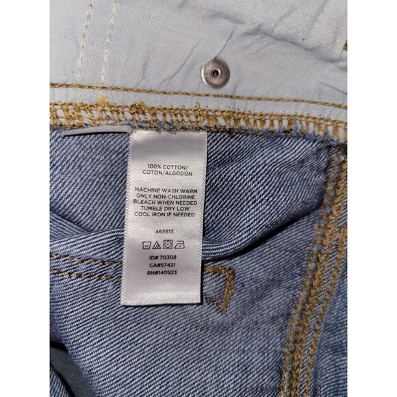 Loft Button Front Jean Skirt Womens 8 Knee Length Casual Denim Classic Boho - Picture 5 of 5